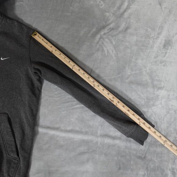 Vintage Nike Swoosh Pullover Hoodie Mens M Streetwear Embroidered Gray - Picture 11 of 11